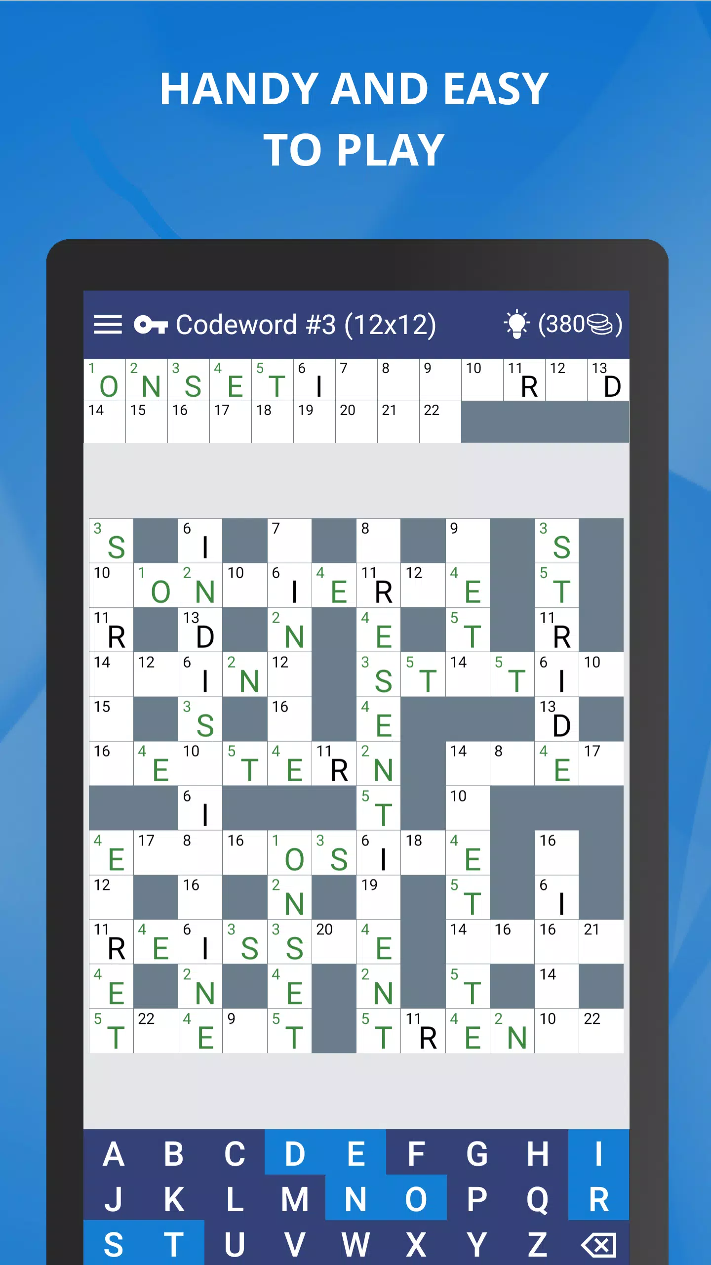 Keywords — Codeword Puzzle Captura de tela 0