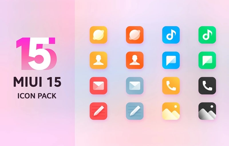 Mi15 Icon Pack Capture d'écran 2