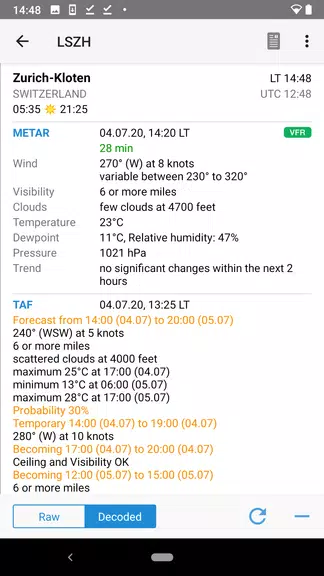 AeroWeather Capture d'écran 2