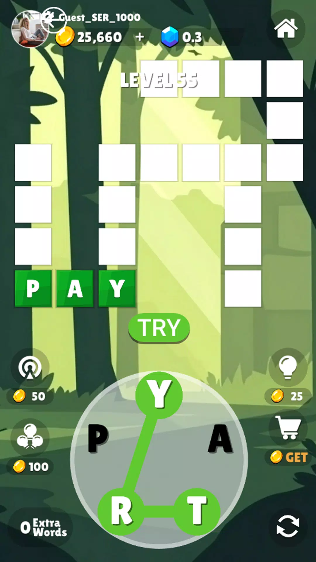 WordCrush 스크린샷 1