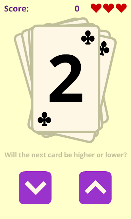 FR Higher or Lower Captura de pantalla 1