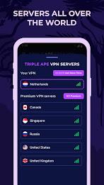 Triple Ape VPN - Safe & Secure Screenshot 1