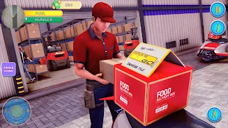 Food Delivery Boy Bike Game 3D Captura de pantalla 3