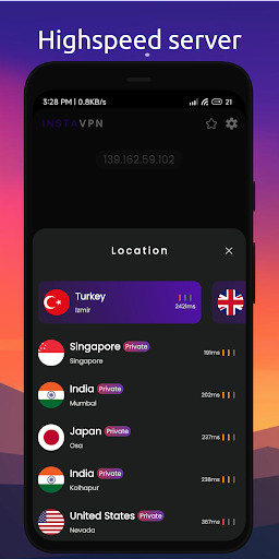 Insta VPN Fast VPN: Secure VPN স্ক্রিনশট 3