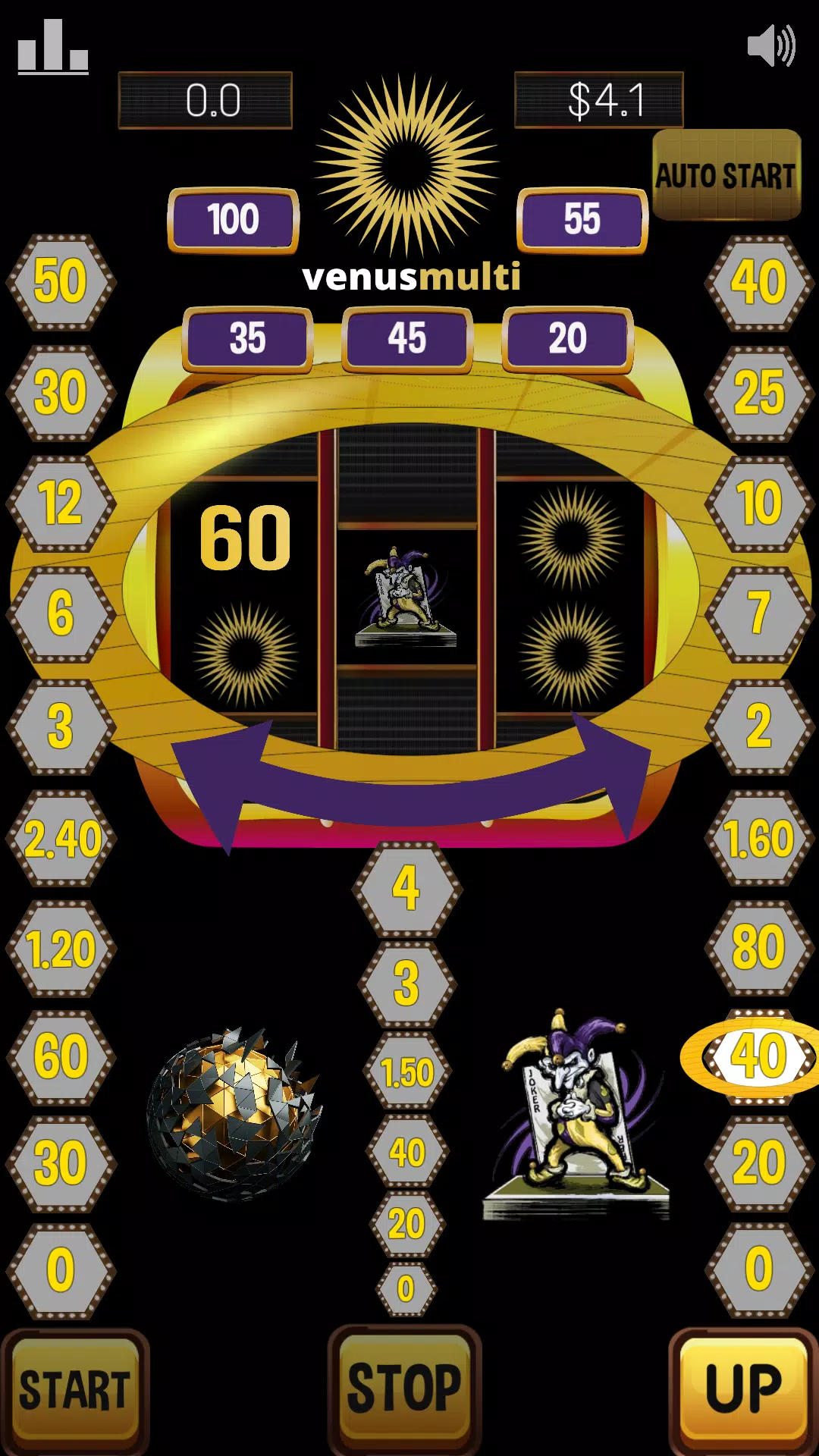 Venus multi slot machine – sun Screenshot 0