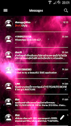 SMS Messages GlassNebula Theme স্ক্রিনশট 2