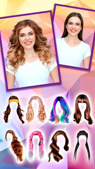 Woman Hairstyle Photo Editor 스크린샷 2