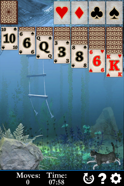 Pyramid Solitaire Water World ဖန်သားပြင်ဓာတ်ပုံ 2