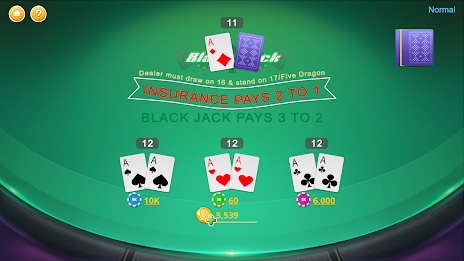 Blackjack - Casino World स्क्रीनशॉट 2