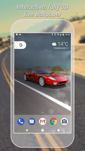 3D Car Live Wallpaper Lite ภาพหน้าจอ 0