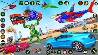 US Shark Robot Transform Games Tangkapan skrin 1