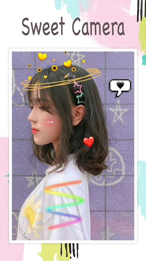 Live face sticker sweet camera Screenshot 2