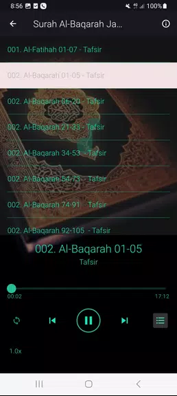 Tafseer Al Baqarah (1 - 286) Captura de pantalla 2