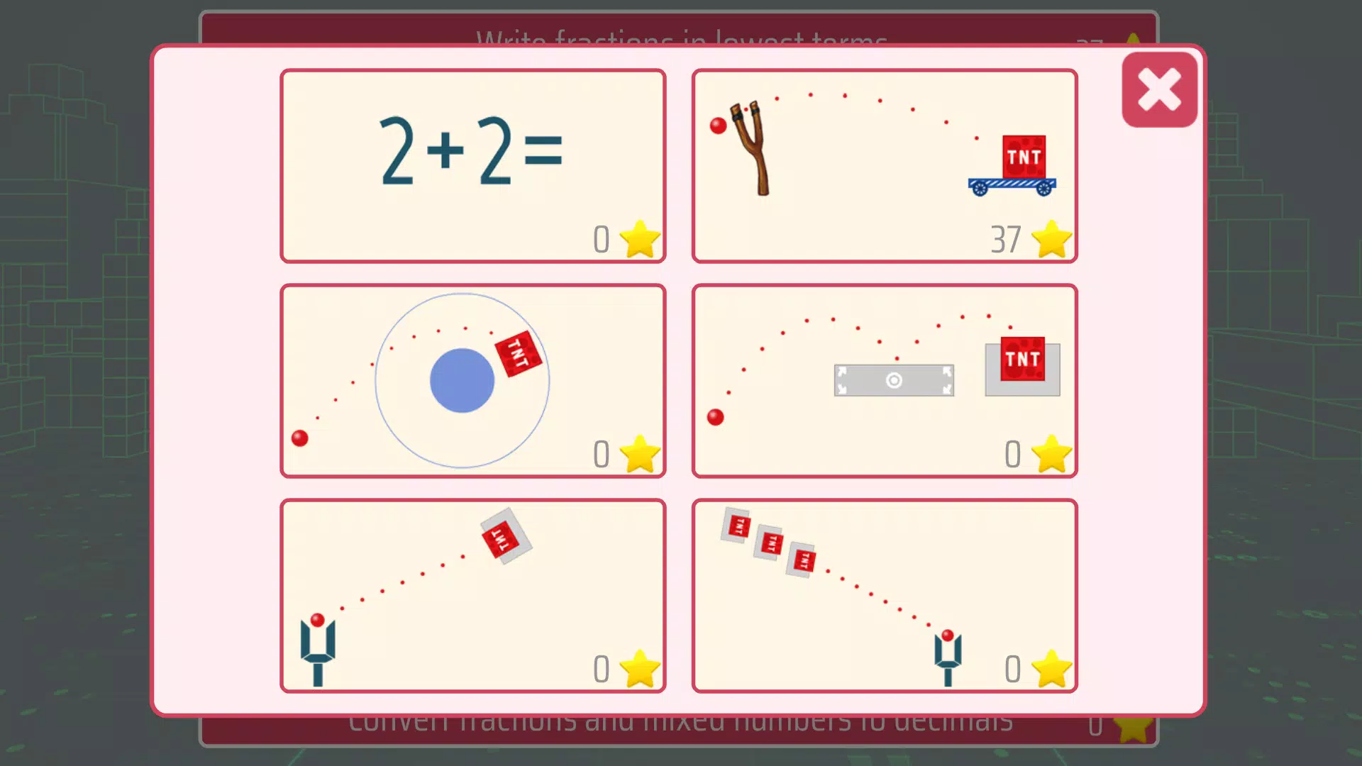 Fractions and mixed numbers Captura de tela 1