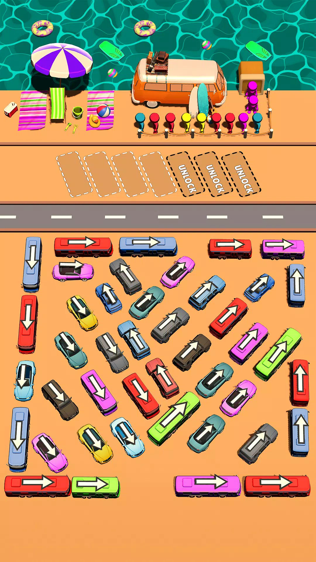 Bus Swipe: Car Parking Jam Schermafbeelding 0