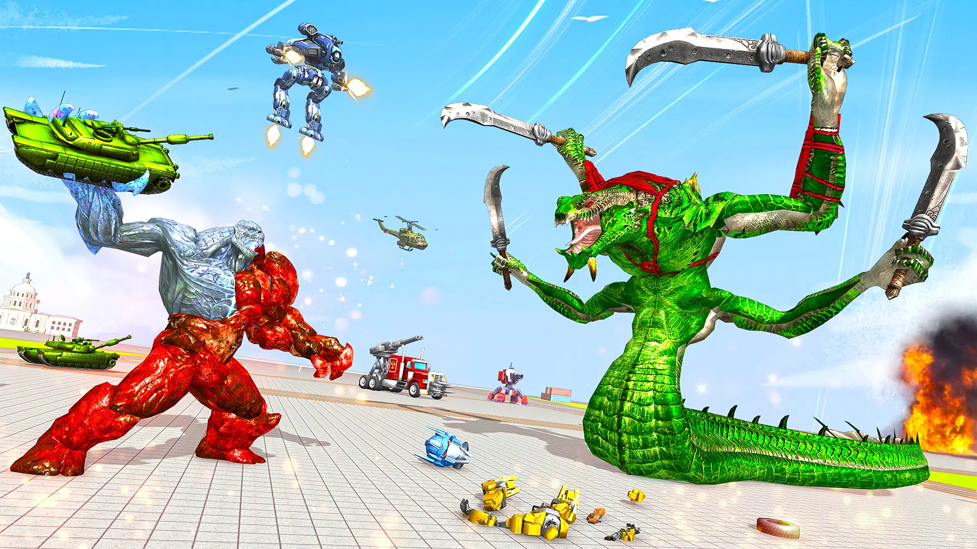 Snake Robot Game - Stone Robot Zrzut ekranu 0