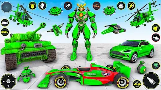 Helicopter Robot Car Game 3d 스크린샷 1