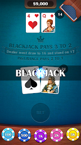 Casino BlackJack 21 Card Game 스크린샷 2