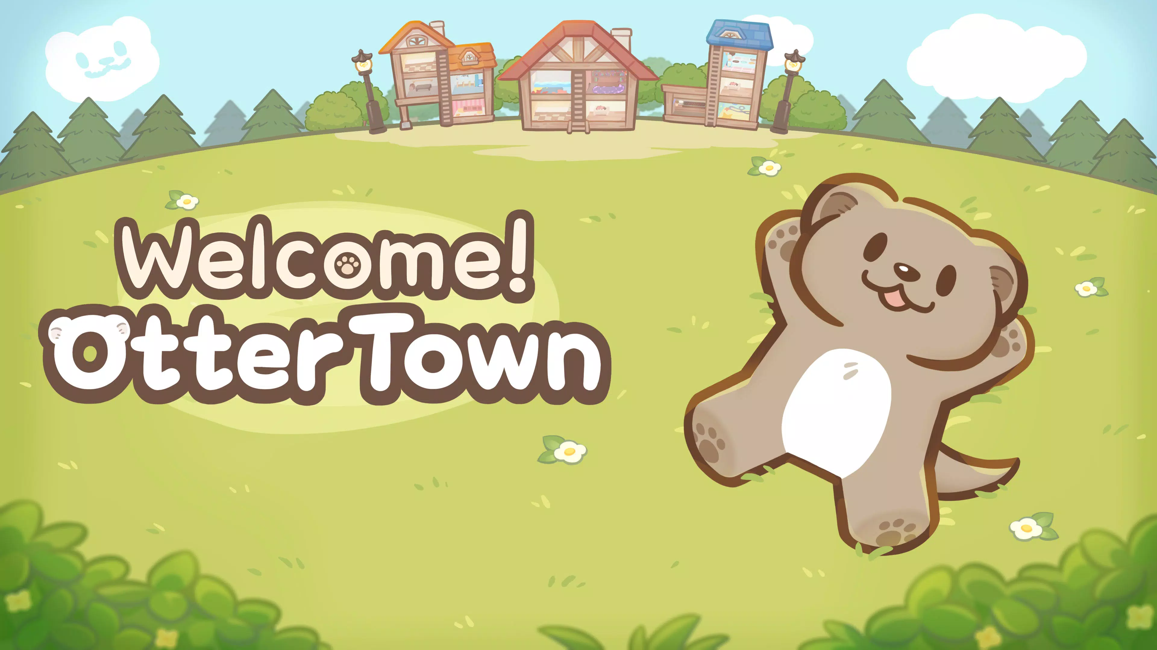 Welcome! Otter Town: cute game स्क्रीनशॉट 1