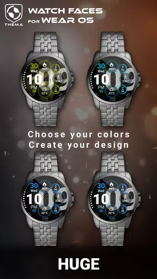 Huge Watch Face Capture d'écran 1