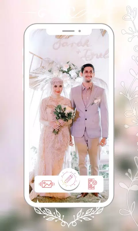 Hijab Couple Bridal Editor Captura de tela 1