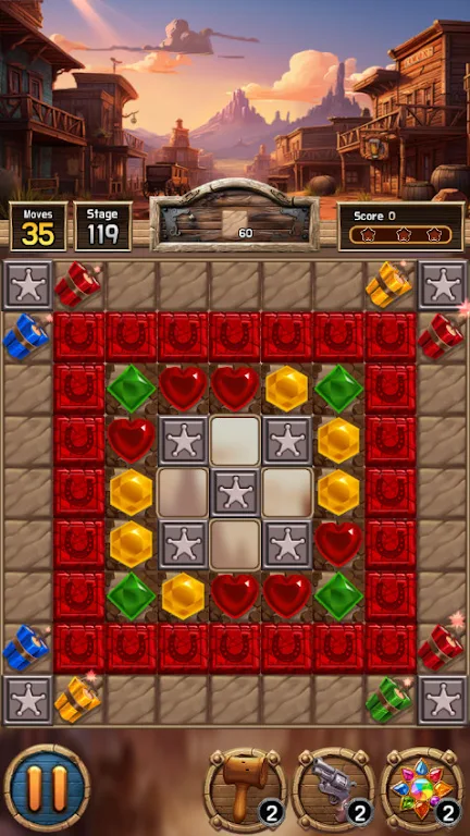 Jewel Western Match Screenshot 1