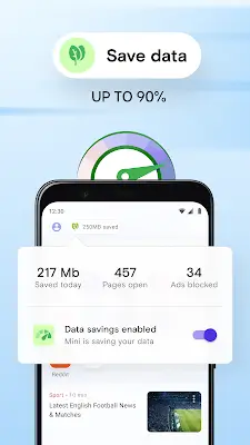 Opera Mini: Fast Web Browser Schermafbeelding 3