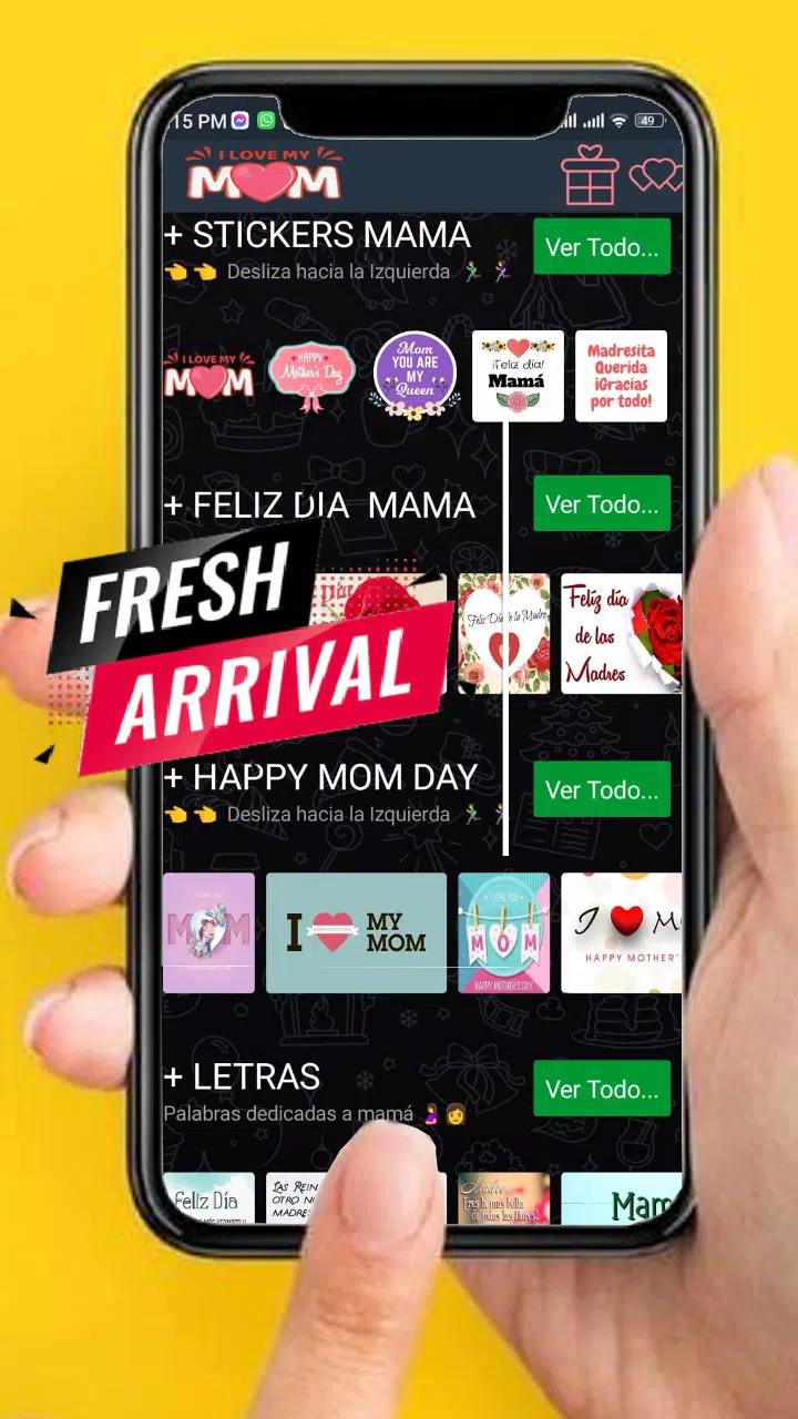 Feliz Día MAMA, Stickers mom Скриншот 1