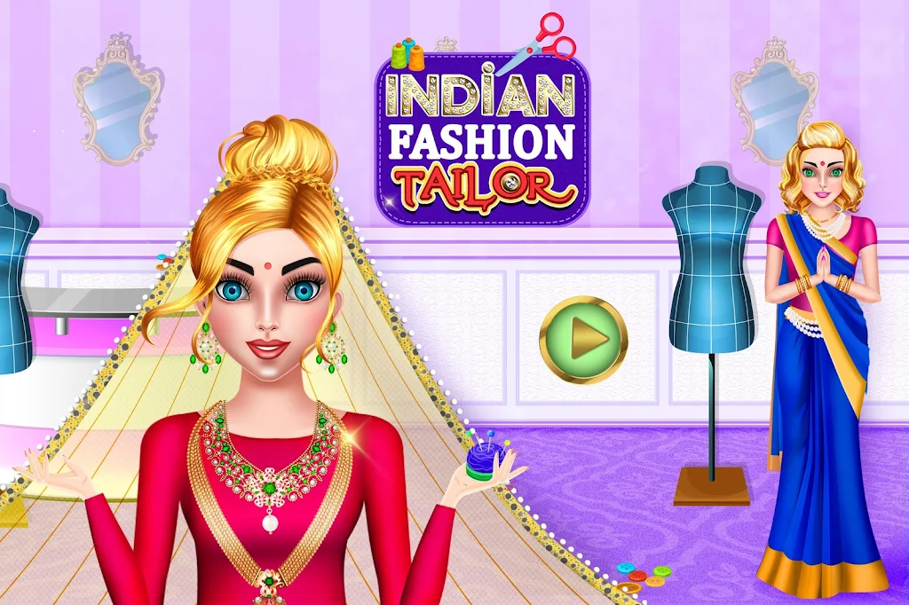 Indian Fashion Tailor: Little Captura de pantalla 0