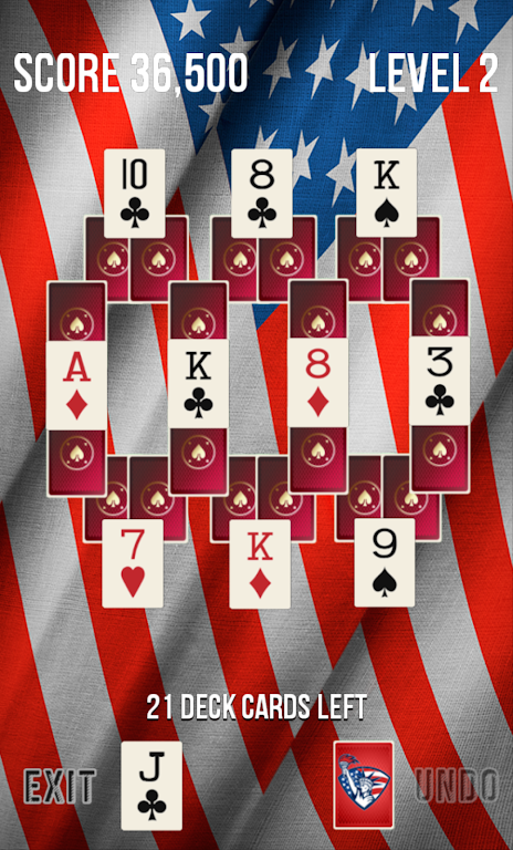 Tri Peaks 4th of July Captura de pantalla 1