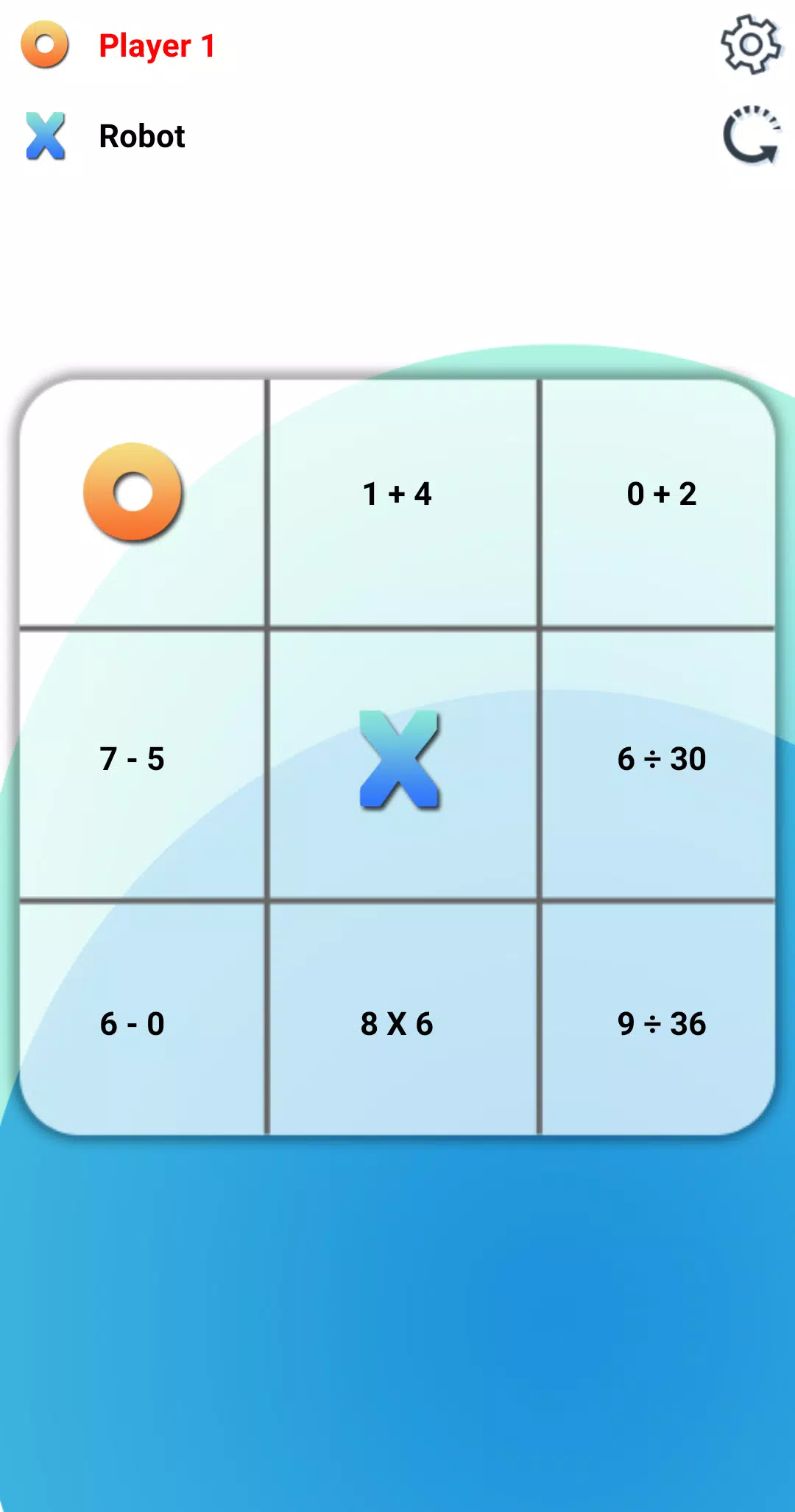 Tic Tac Toe: A Math Game स्क्रीनशॉट 1