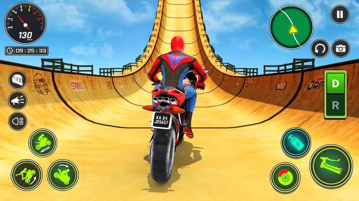 Superhero Bike Stunt Games GT Capture d'écran 1