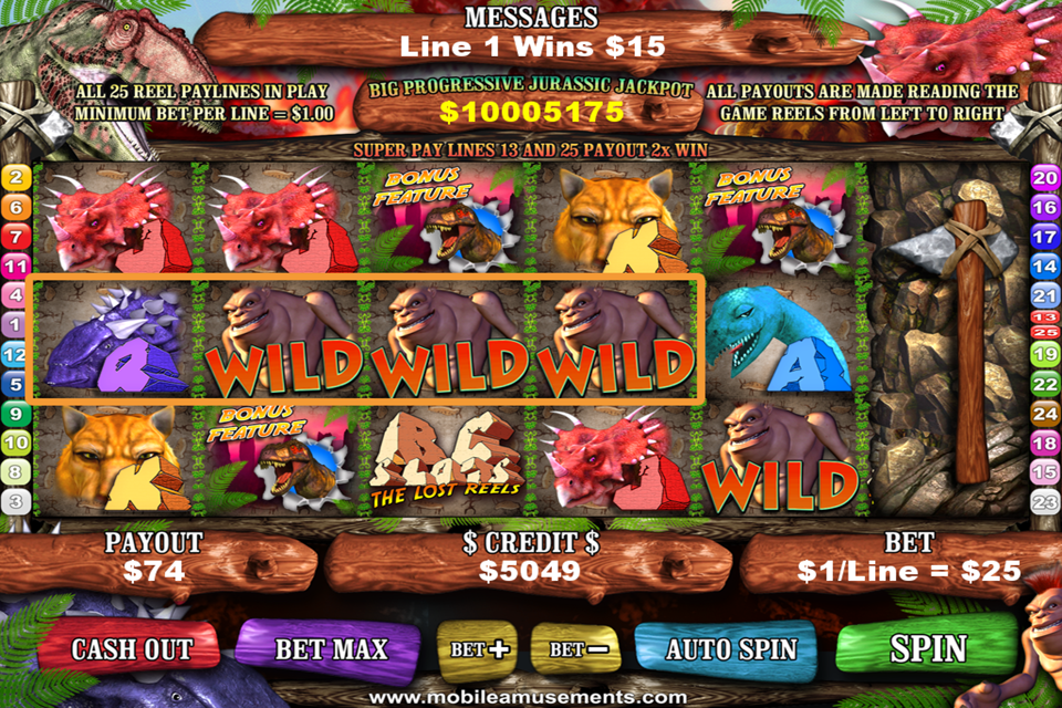 BC Monster Dinosaurs That Time Forgot Slots FREE Ảnh chụp màn hình 1