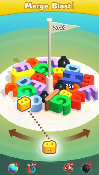 Merge Blocks 3D - 2048 Puzzle Ảnh chụp màn hình 1