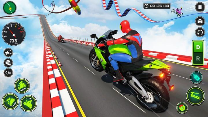 Superhero Bike Stunt Games GT Скриншот 3