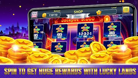 Lucky Lands Slots Money Casino Captura de pantalla 1