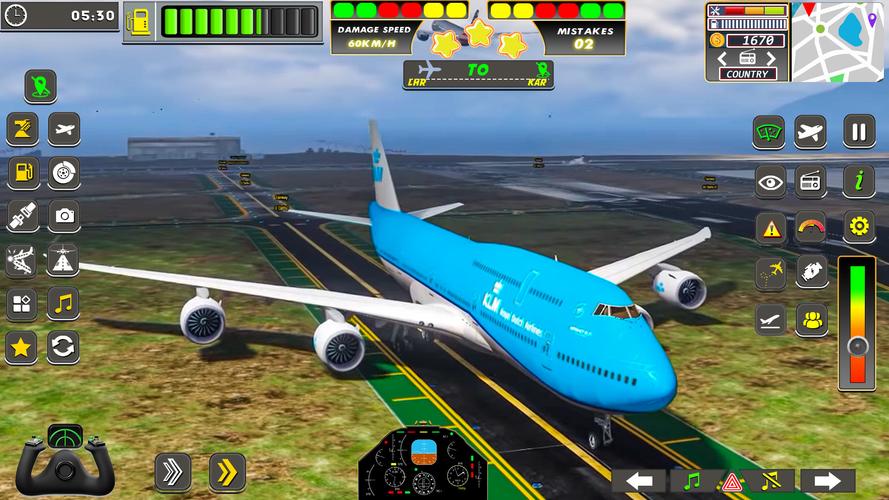 Real Flight Sim Airplane Games ภาพหน้าจอ 1