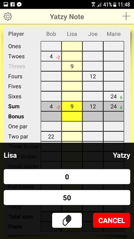 Yatzy Note Screenshot 1