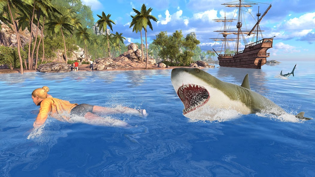 Schermata Angry Shark Games: Game 2024 Mod 1