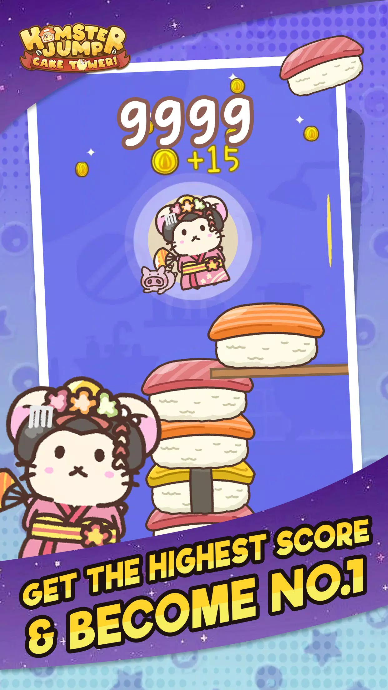 Hamster Jump: Cake Tower! ဖန်သားပြင်ဓာတ်ပုံ 1