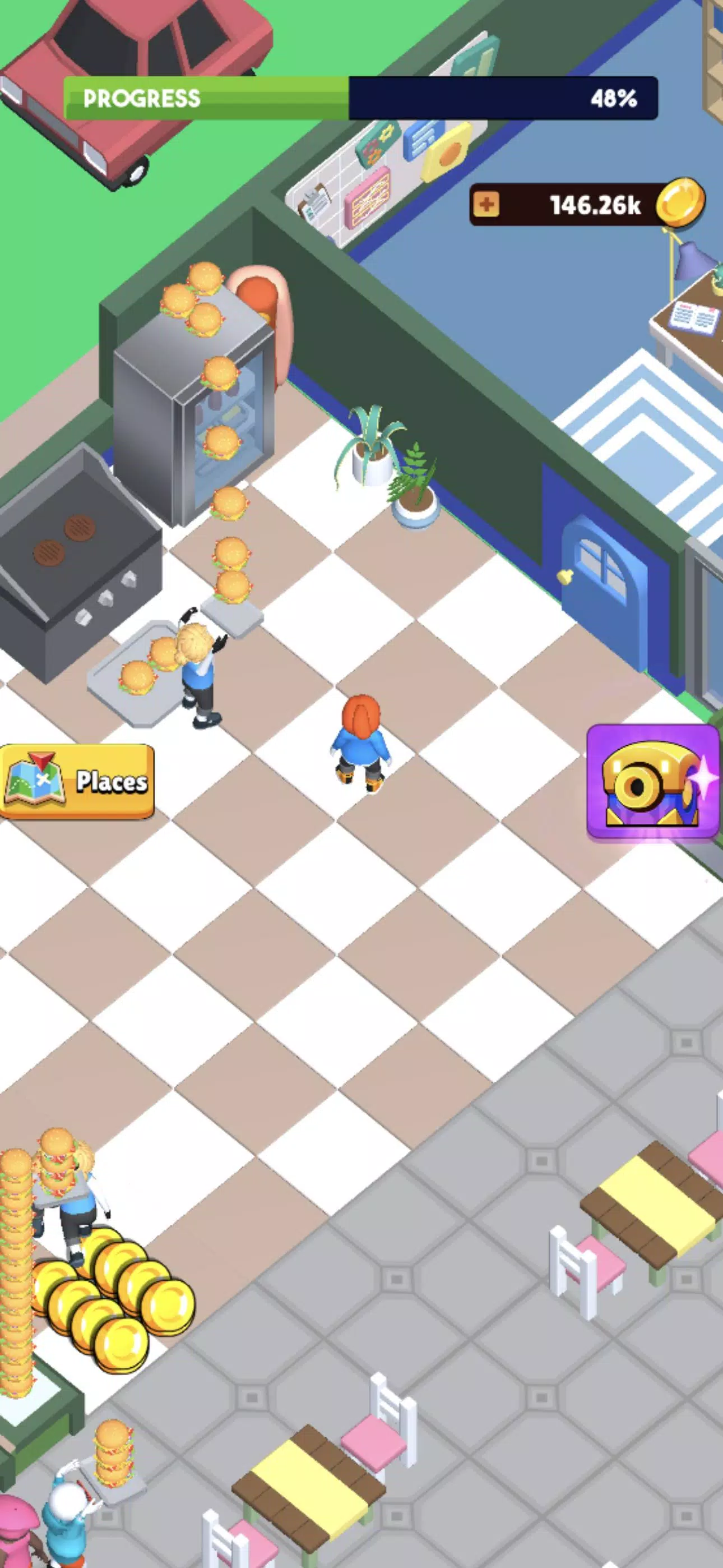 Fast Food Idle Tycoon ဖန်သားပြင်ဓာတ်ပုံ 1