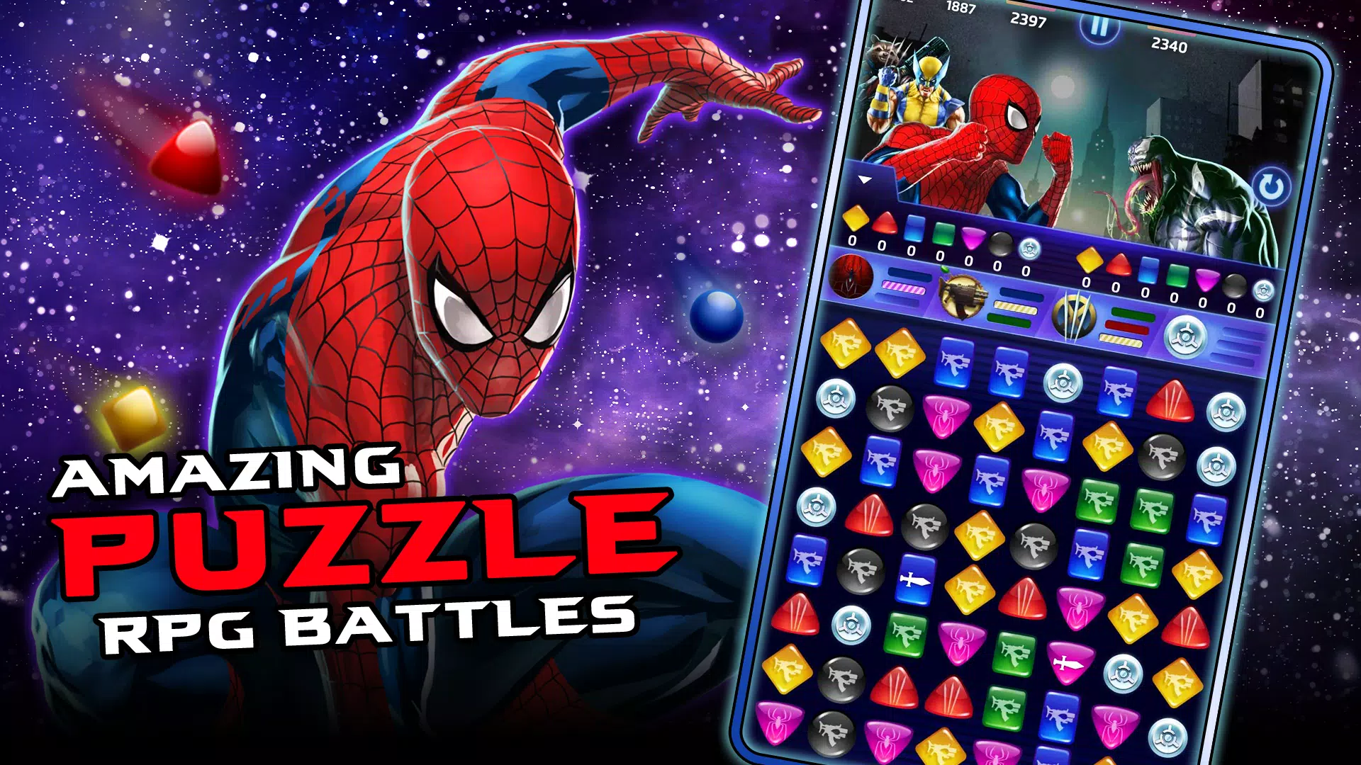 MARVEL Puzzle Quest: Hero RPG Captura de tela 0