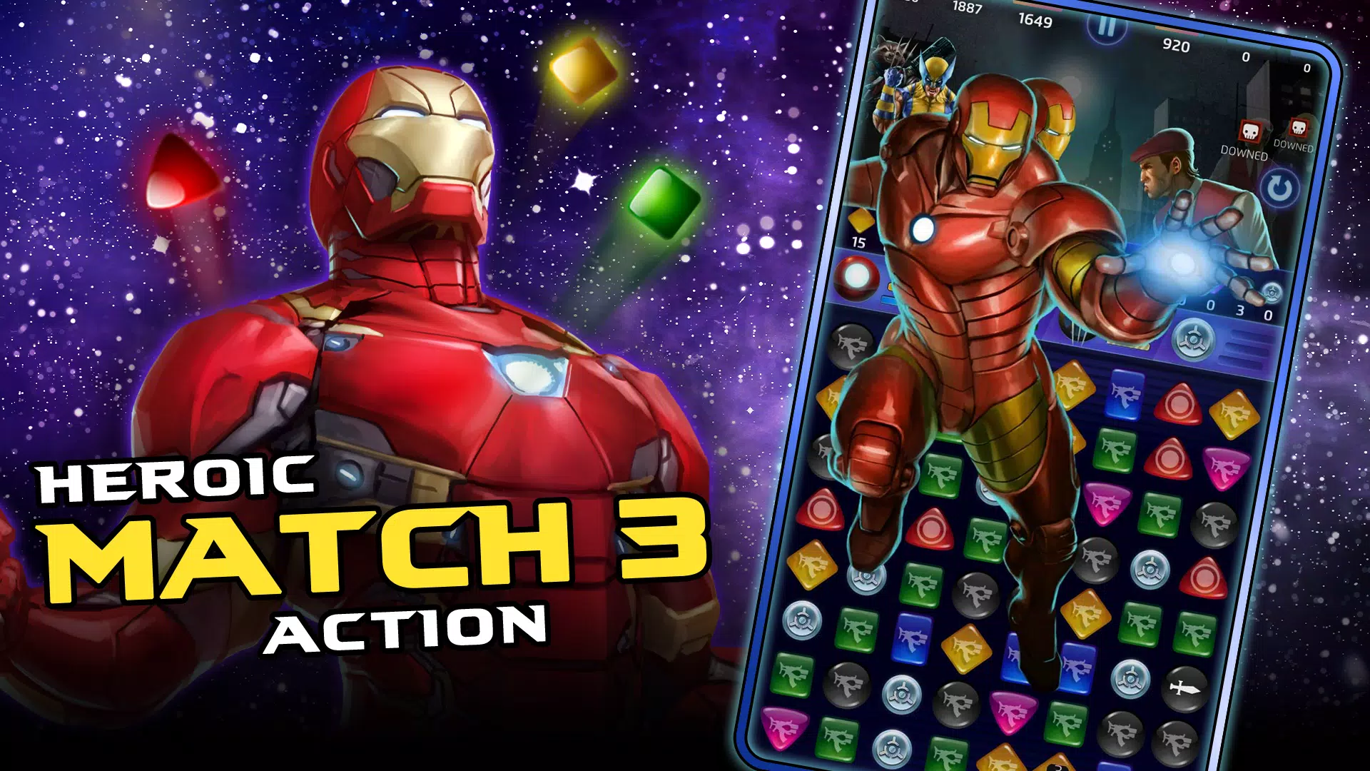 MARVEL Puzzle Quest: Hero RPG Captura de tela 1