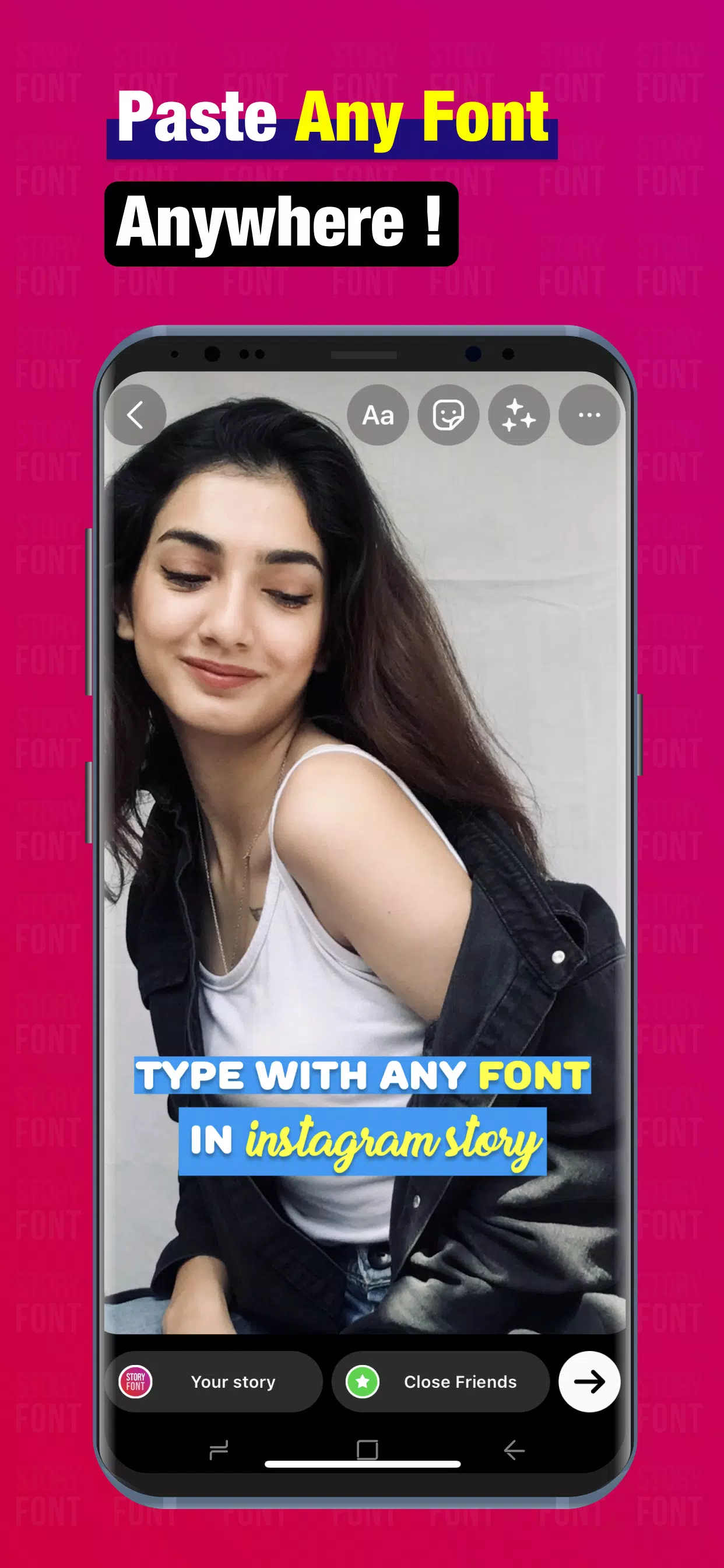StoryFont for Instagram Story Tangkapan skrin 0