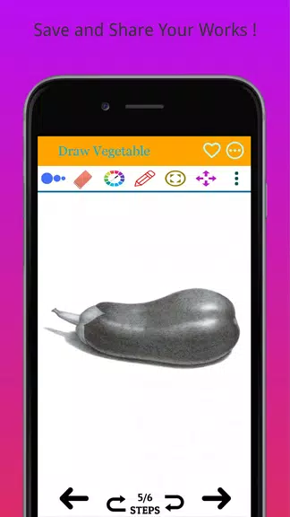 Schermata How to Draw Real Vegetables 2