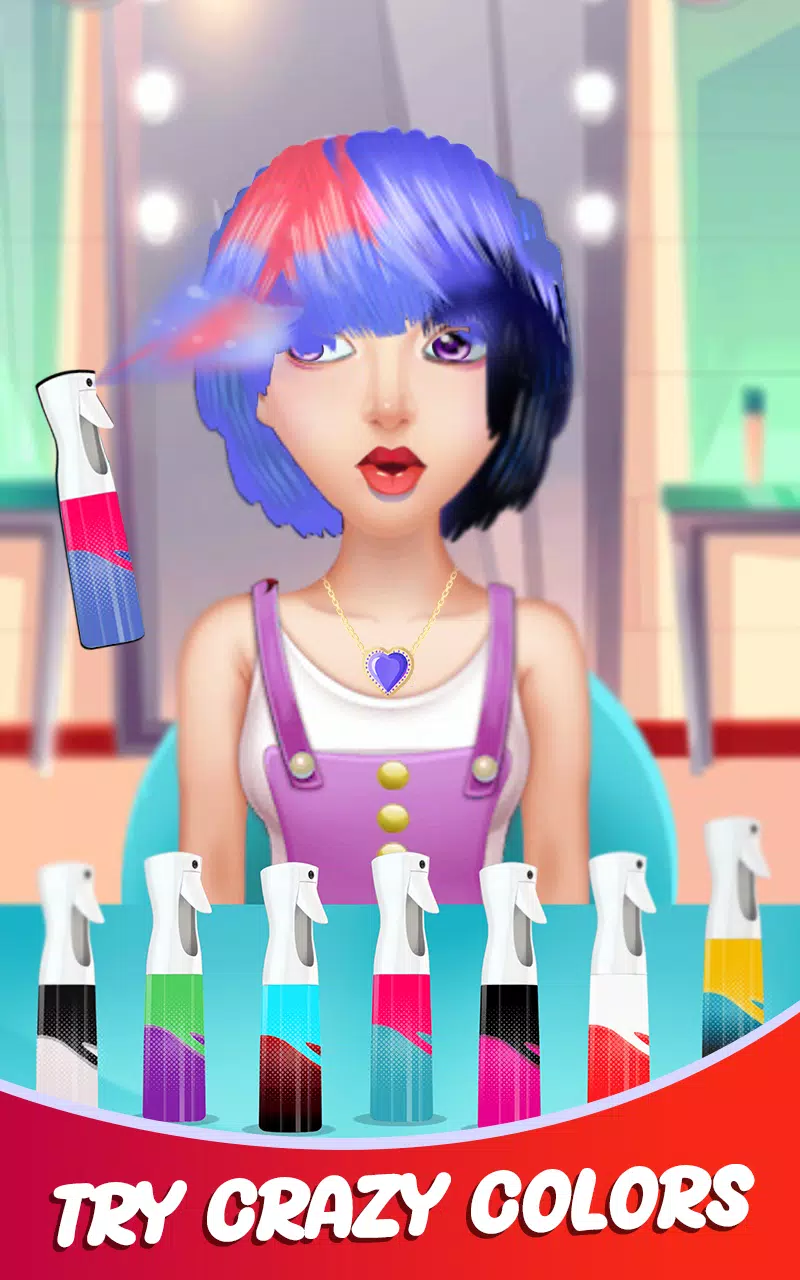 Fashion Girls Hair Salon Games Schermafbeelding 0