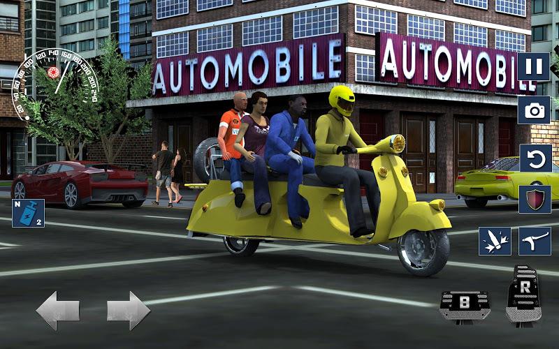 Bus Bike Taxi Bike Games Screenshot 3