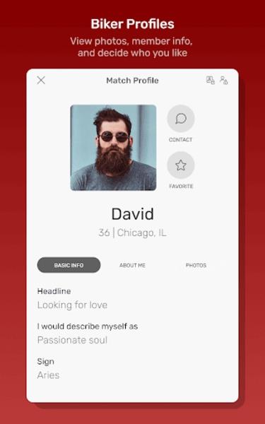 Biker Planet Dating App Captura de pantalla 2