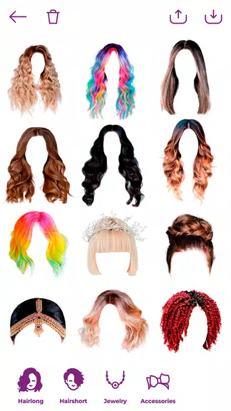 Woman Hairstyle Photo Editor 스크린샷 0