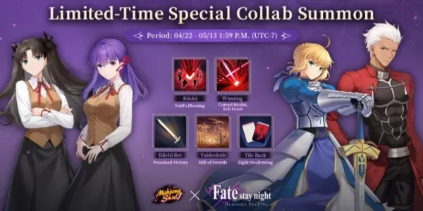 Mahjong Soul svela Fate/Stay Night [Heaven's Feel] Collaboration